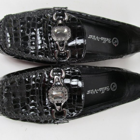 Bella Vita Croc Embossed Driving Loafers Womens 7. - Picture 7 of 8